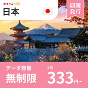 [eSIM for Japan] UNLIMITED | DATA only (No phone number / CALL/SMS: Not available) | Compatible with SIM-free devices only